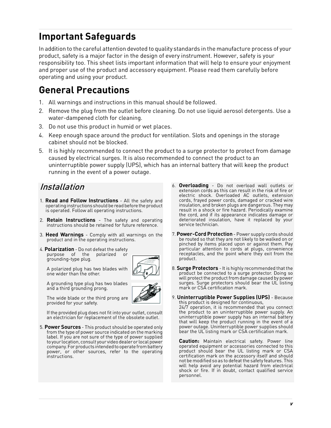 LOREX Technology LH0181011C8F instruction manual Important Safeguards 