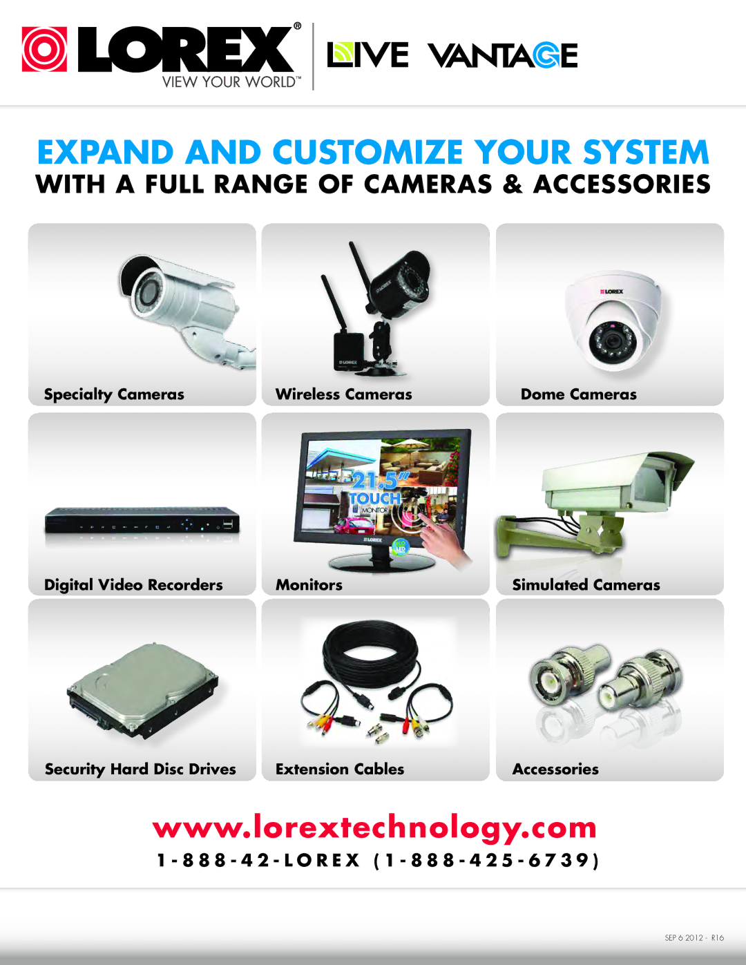 LOREX Technology LH1361001C8B, LH130 instruction manual Expand and Customize Your System 