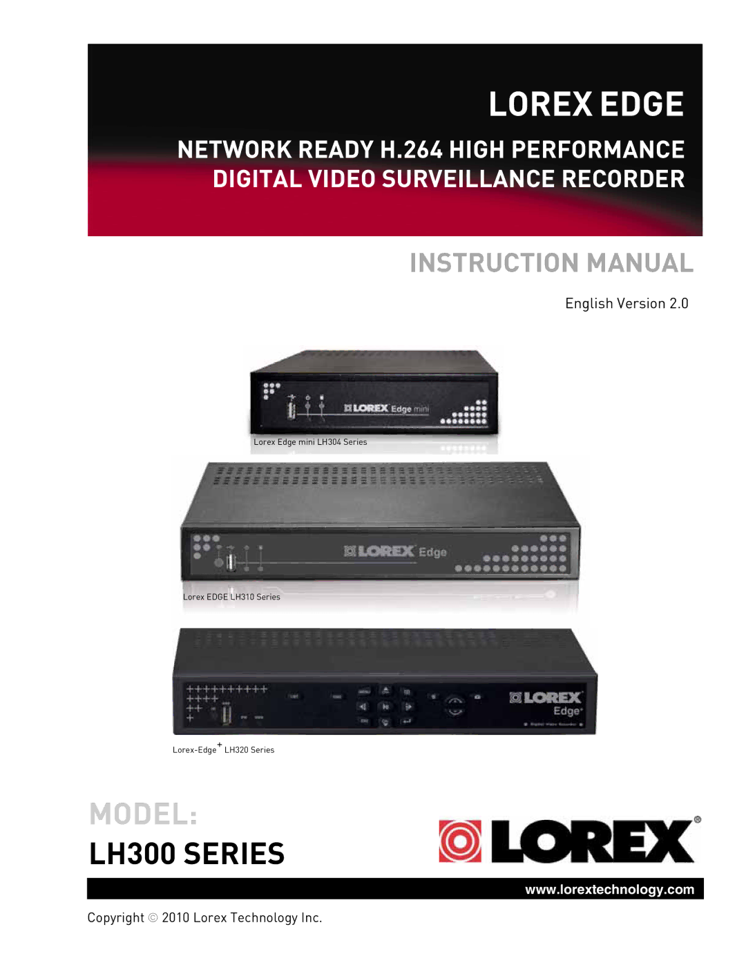 LOREX Technology LH300 Series instruction manual Lorex Edge 