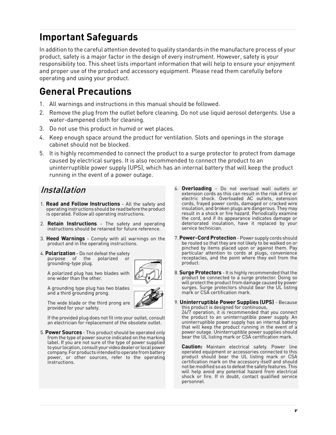 LOREX Technology LH3481001C8B, LH340 EDGE3, LH330 EDGE2 instruction manual Important Safeguards 