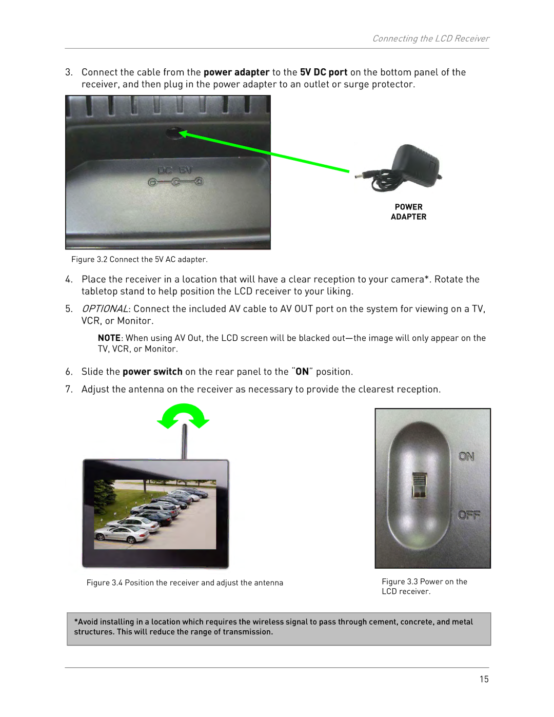 LOREX Technology LW2702 instruction manual Power Adapter 