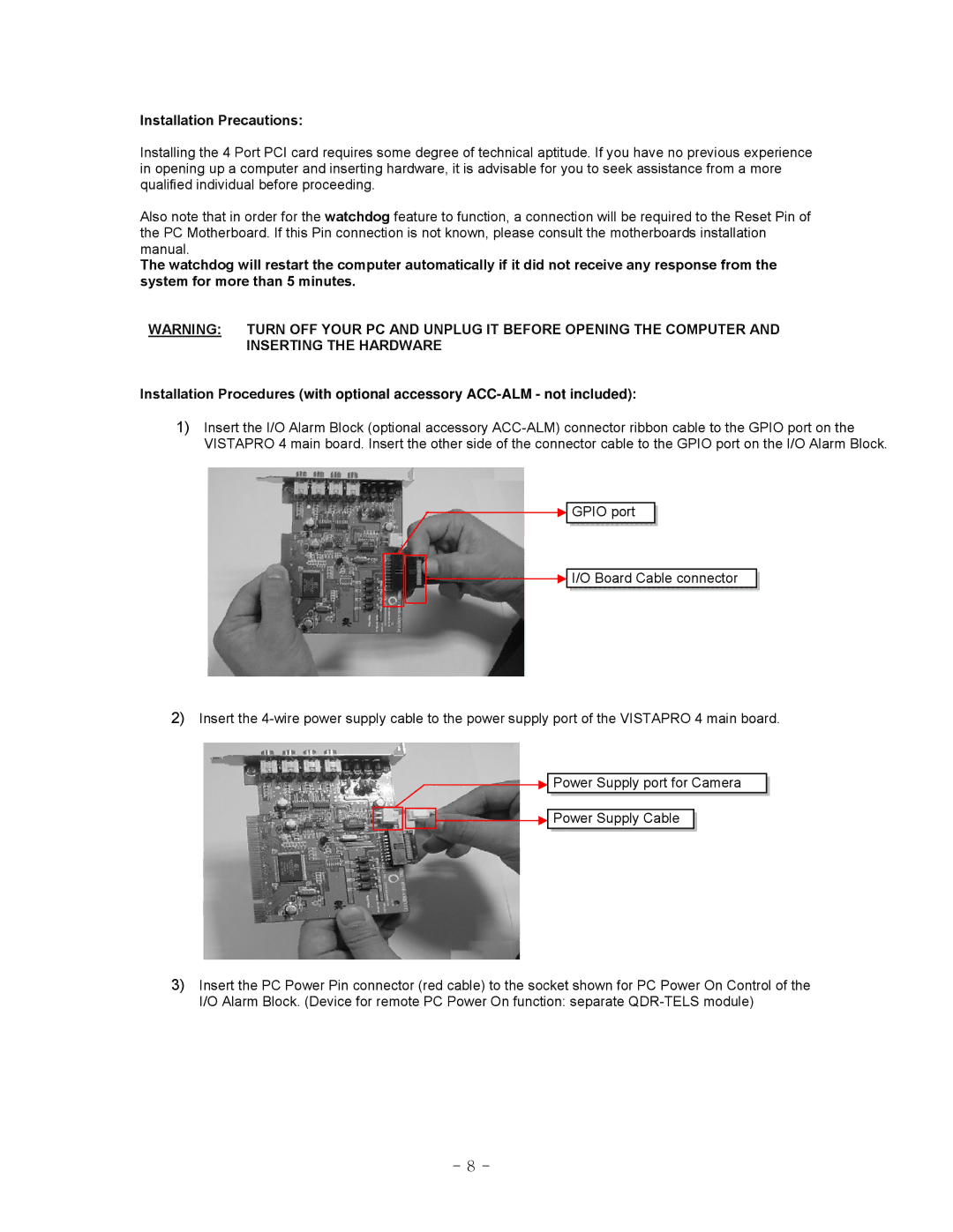 LOREX Technology QLR-0440 Series instruction manual Installation Precautions 