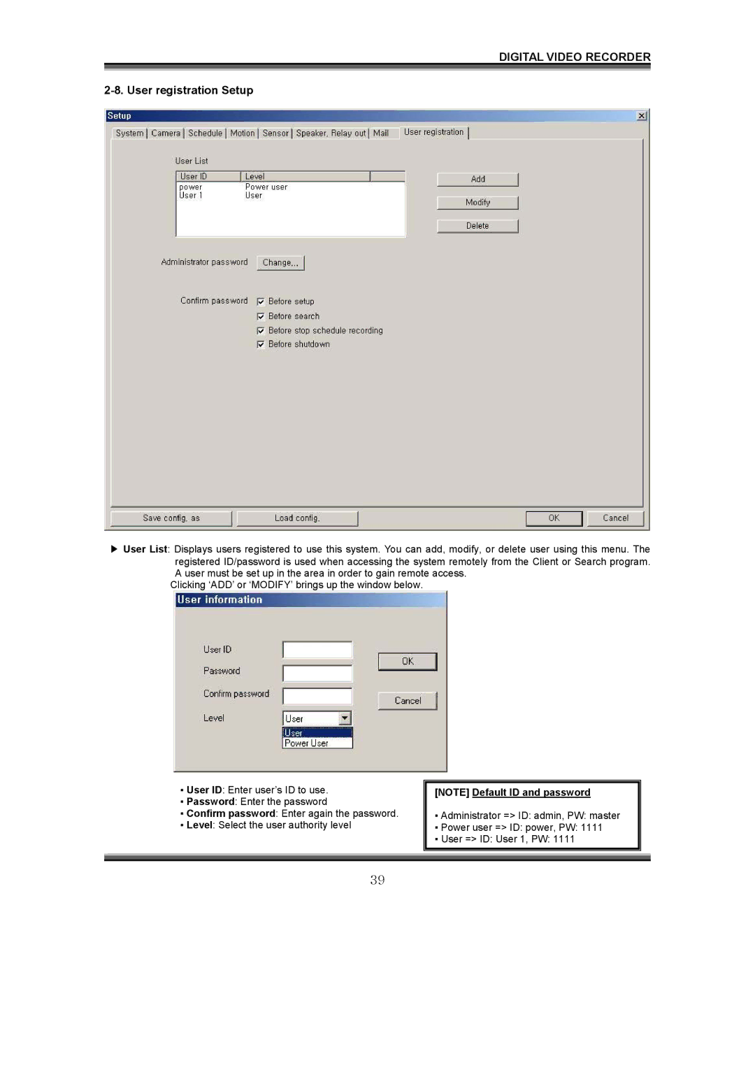 LOREX Technology QLR1660 instruction manual User registration Setup 