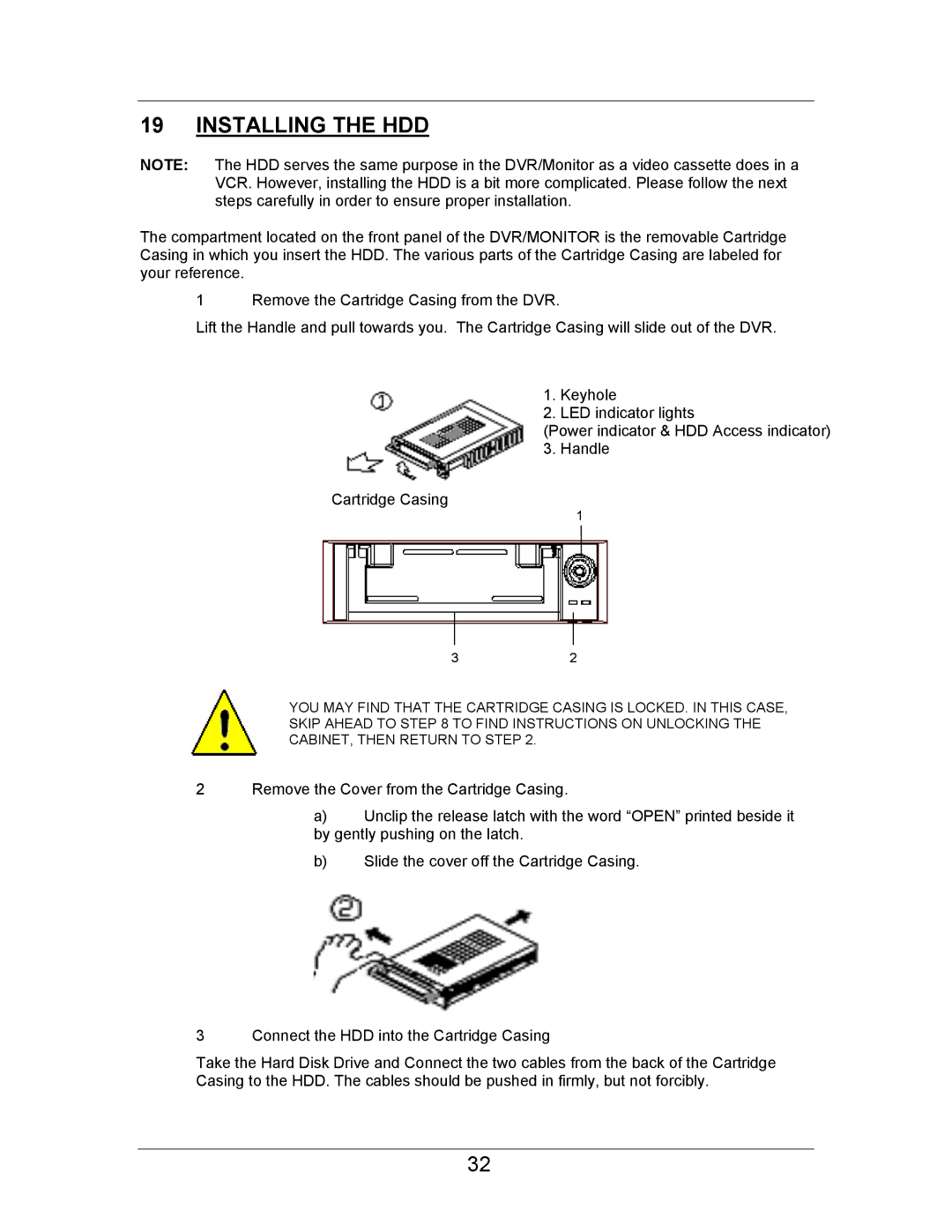 LOREX Technology SC21FD3044-161 instruction manual Installing the HDD 