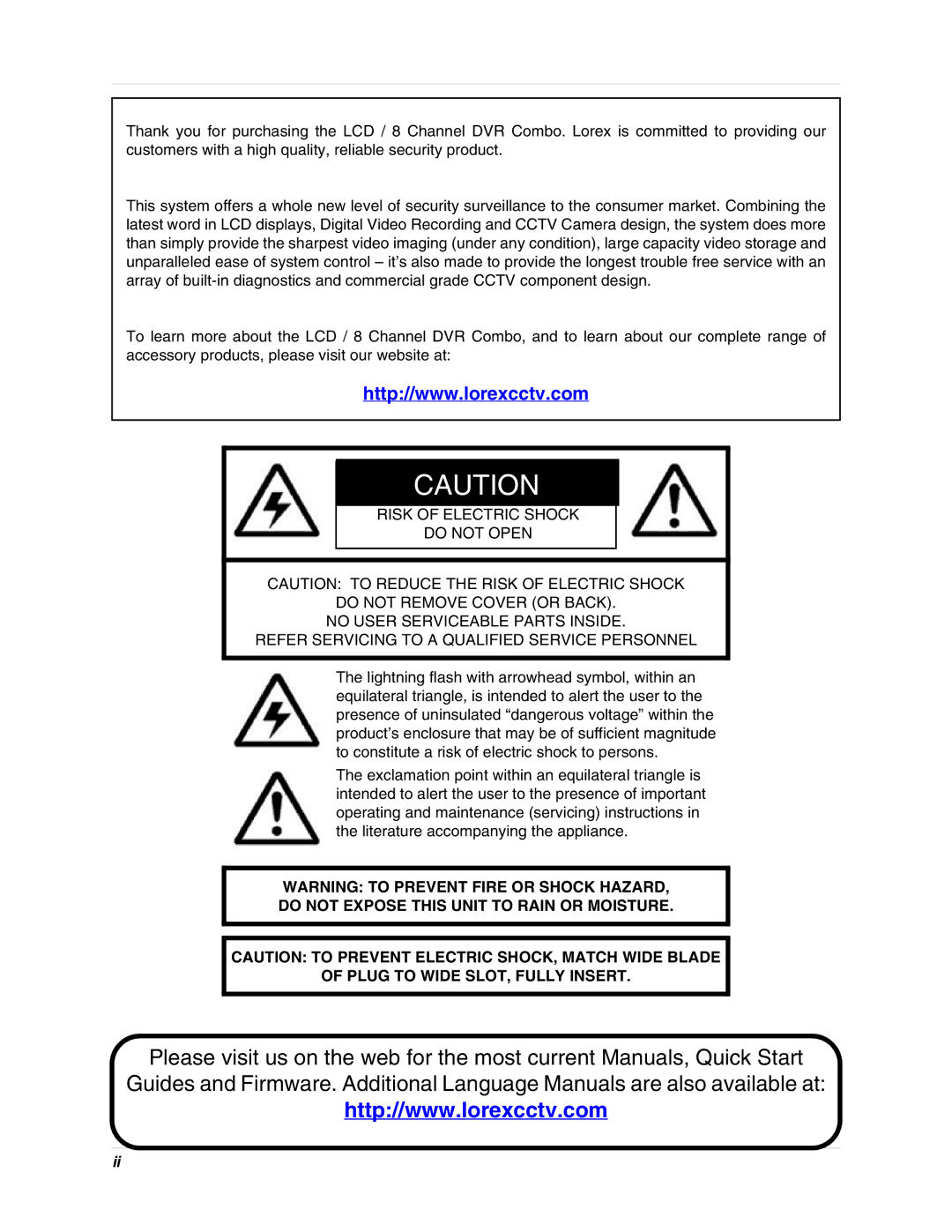 LOREX Technology SG17LD800 Series, SG19LD800 Series instruction manual 