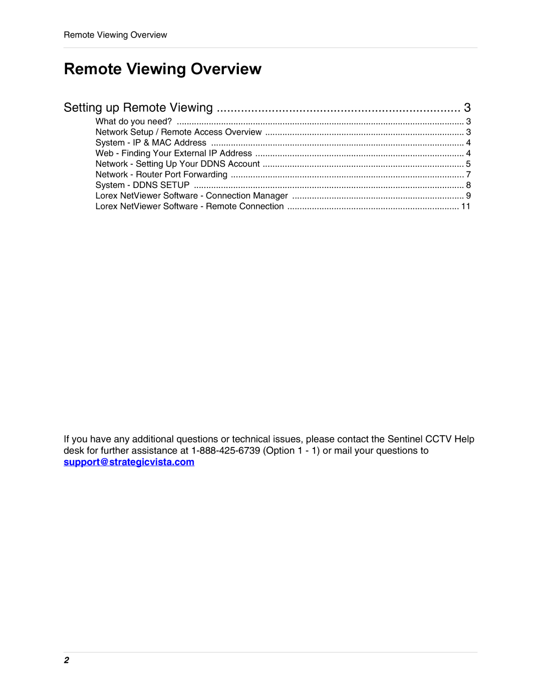 LOREX Technology SG19LD800 manual Remote Viewing Overview 