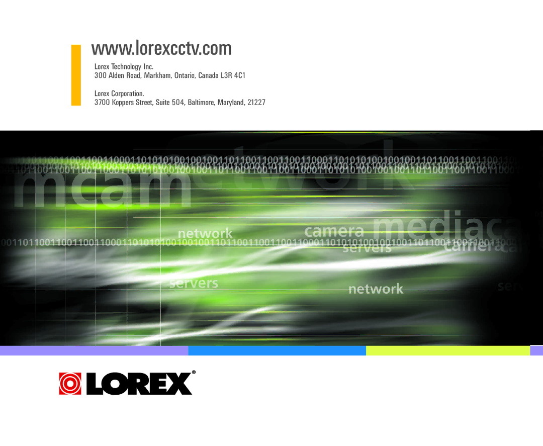 LOREX Technology SG21CD7444 user manual 