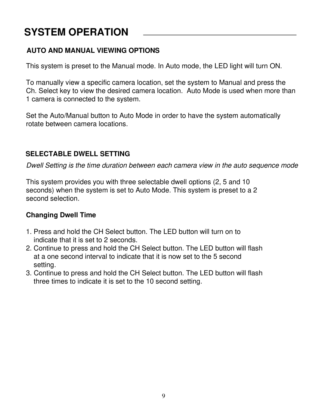 LOREX Technology SG6352 instruction manual Auto and Manual Viewing Options 