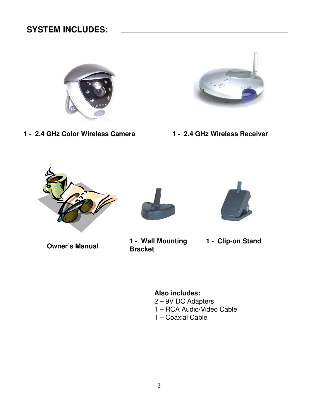 LOREX Technology SG6352 instruction manual System Includes 