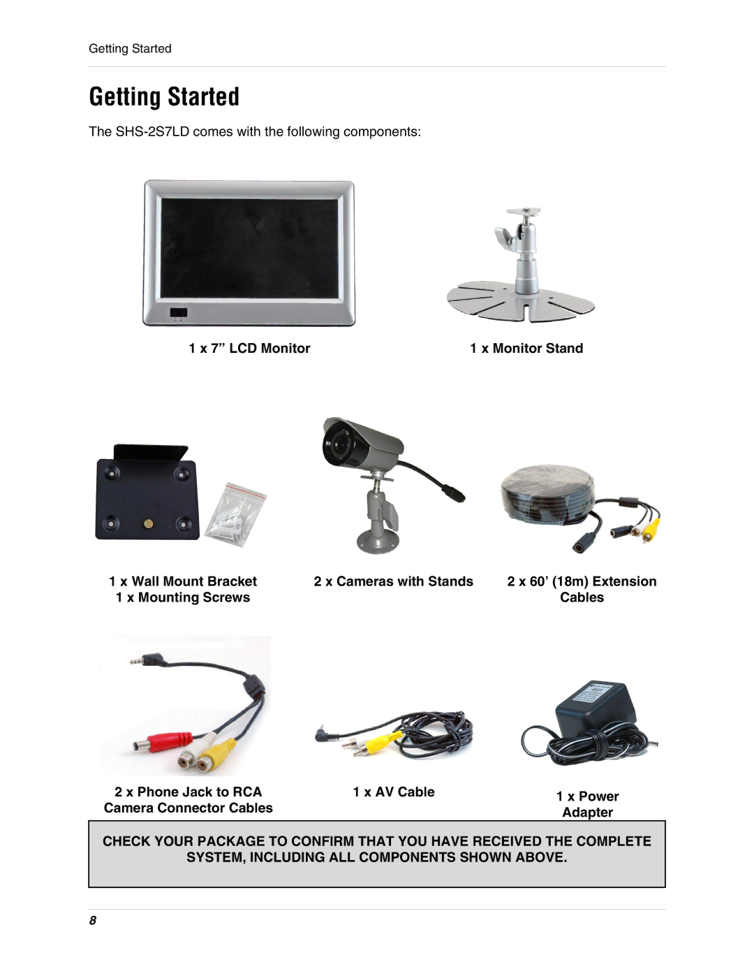 LOREX Technology SHS-2S7LD Series instruction manual Getting Started 