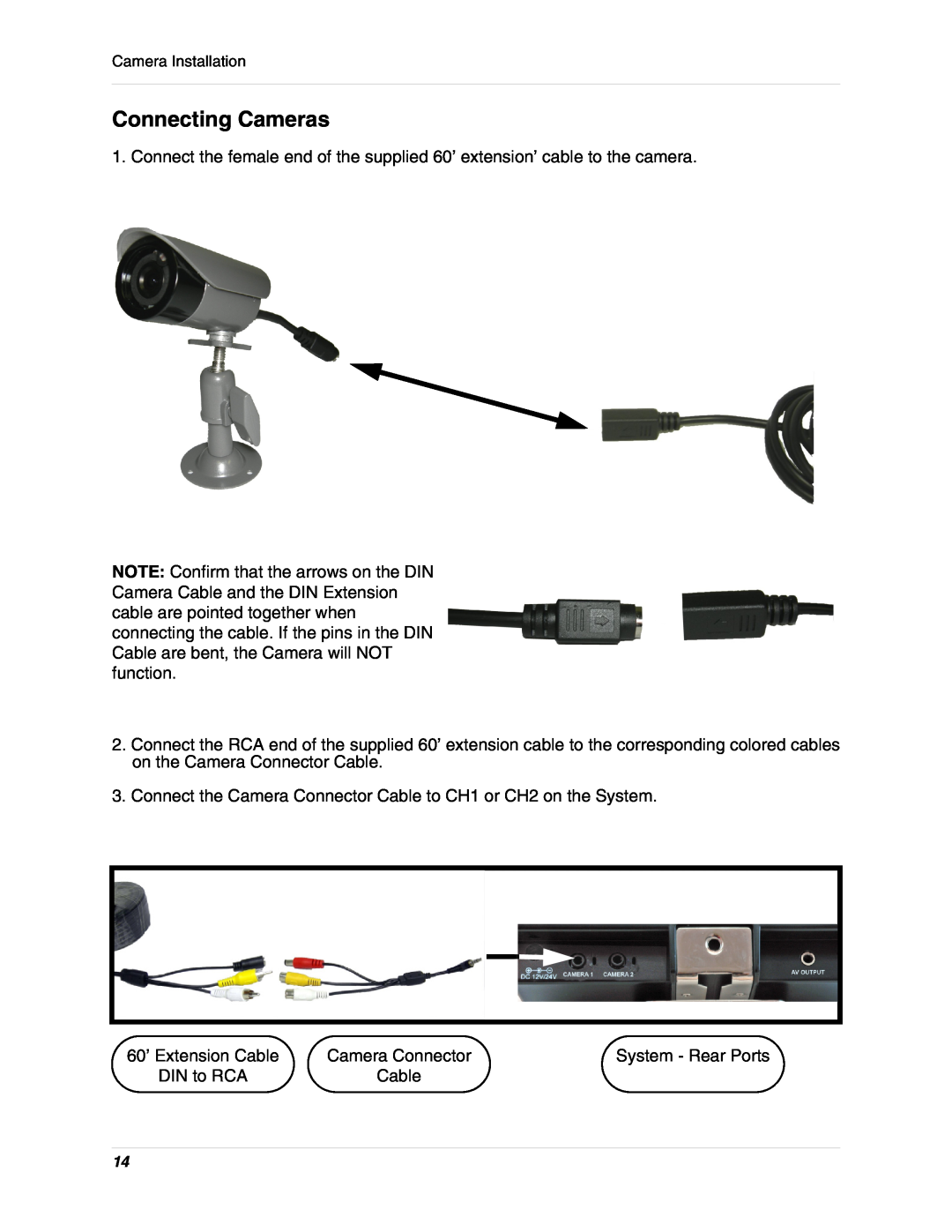 LOREX Technology SHS-2S7LD Series instruction manual Connecting Cameras 