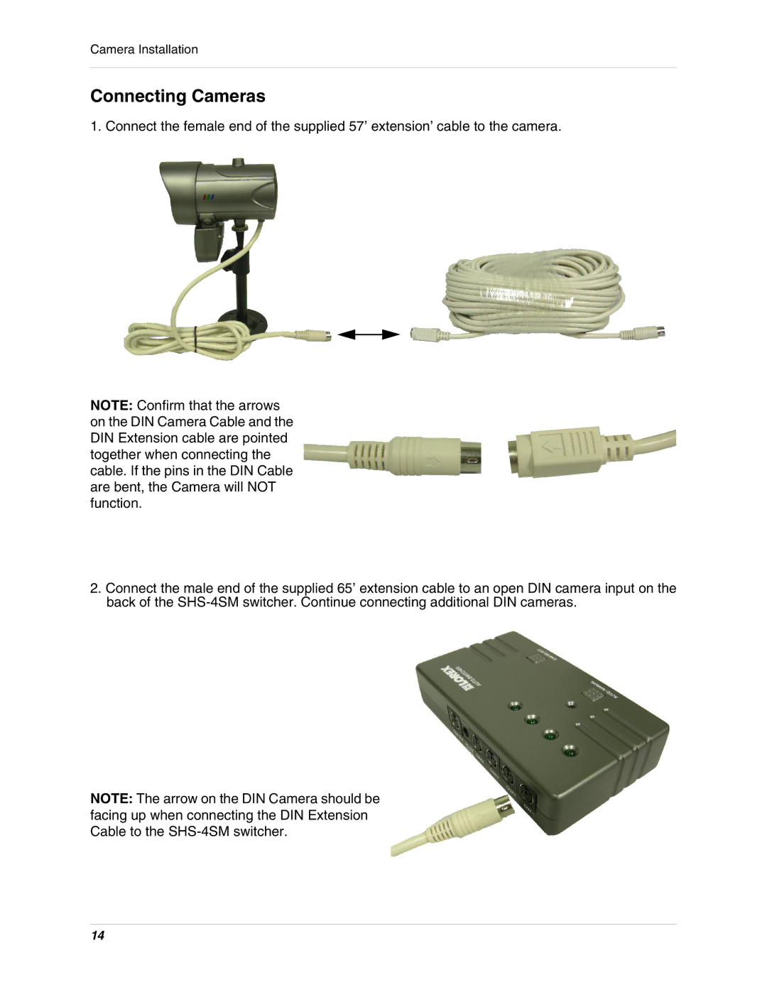 LOREX Technology SHS-4SM instruction manual Connecting Cameras 