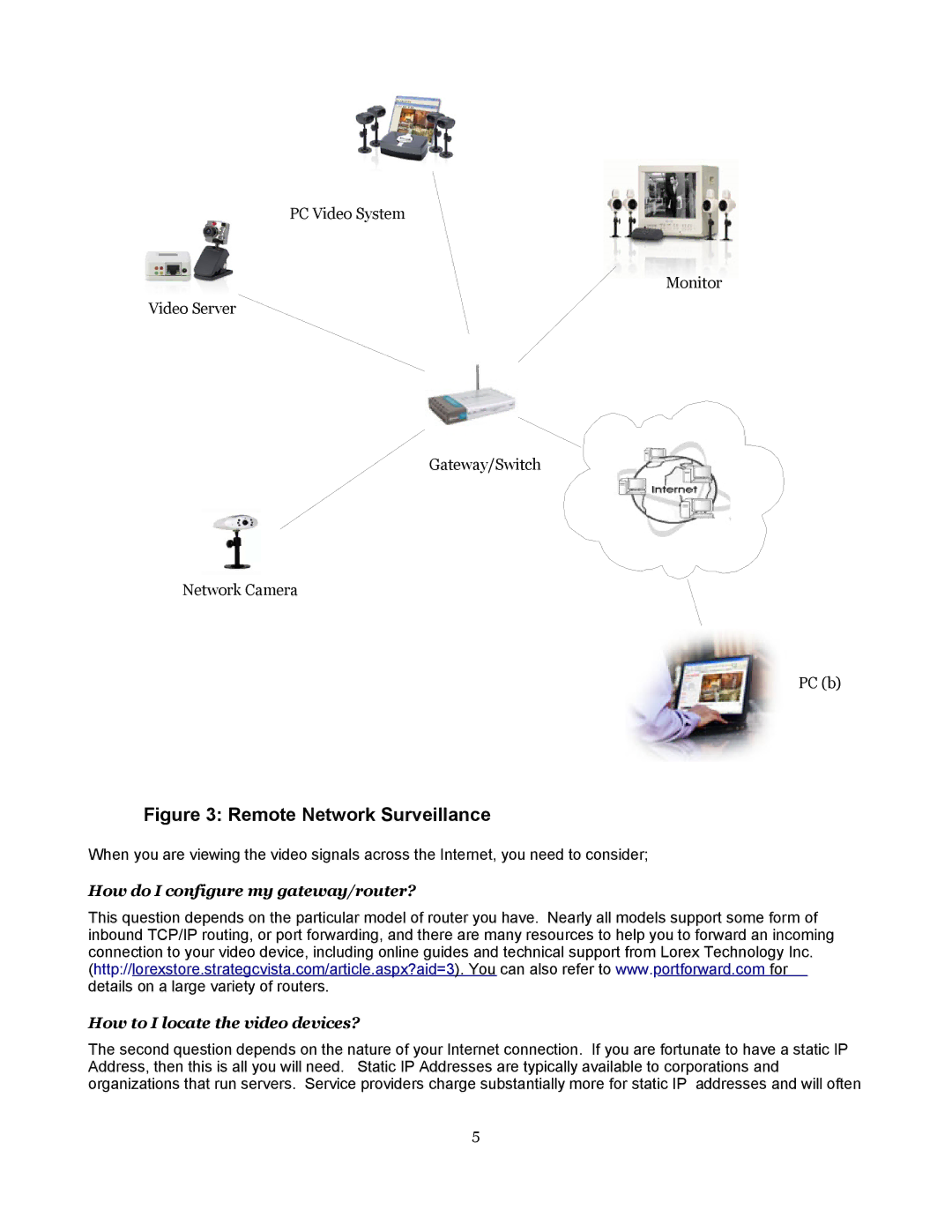 LOREX Technology Surveillance Systems manual Remote Network Surveillance 