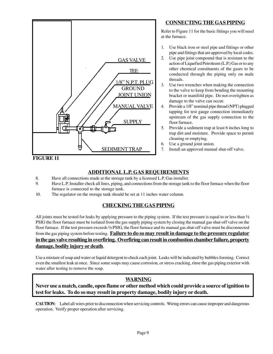 Louisville Tin and Stove 90N65A, 90N75A, 90N50A, 90N30A GAS Valve TEE, Ground Joint Union Manual Valve Supply Sediment Trap 