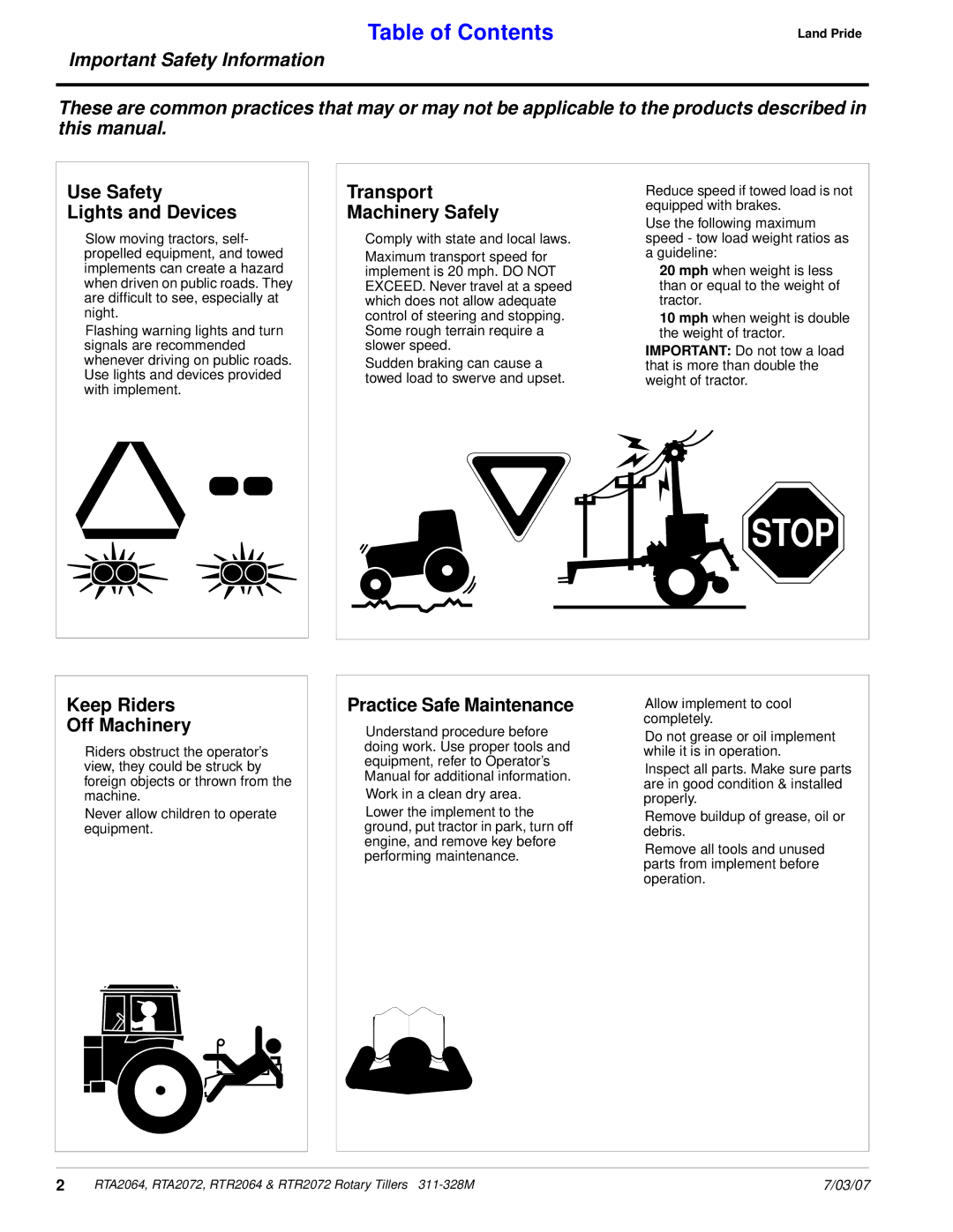 Lowepro RTA2064, RTA2072, RTR2064, RTR2072 manual Important Safety Information, Use Safety Lights and Devices 