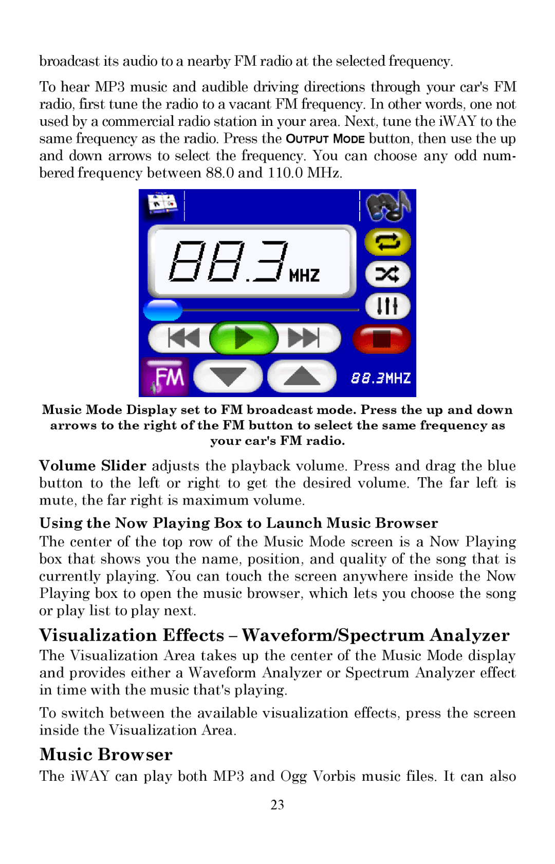 Lowrance electronic 350c manual Visualization Effects Waveform/Spectrum Analyzer, Music Browser 