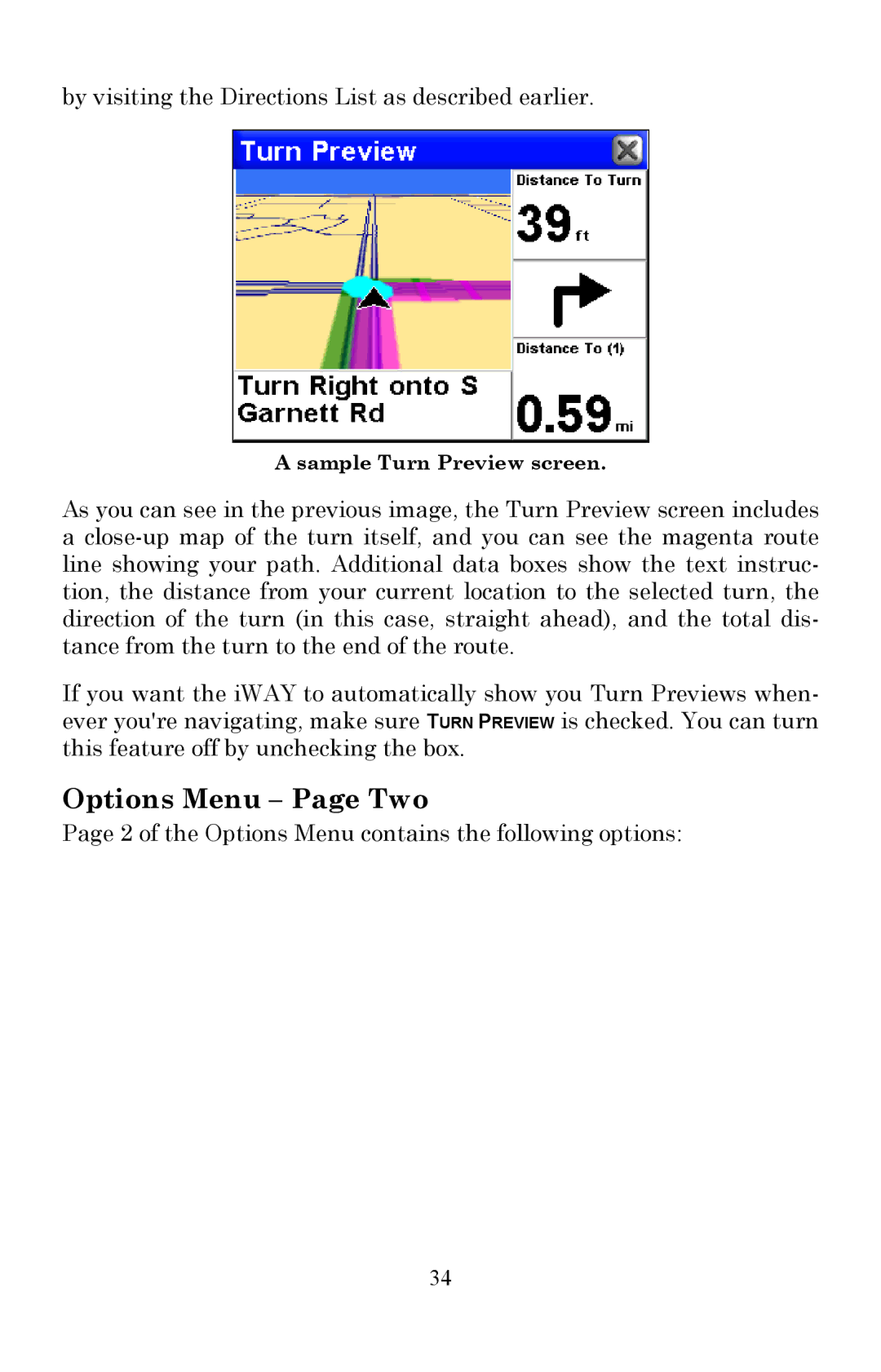 Lowrance electronic 350c manual Options Menu Page Two 