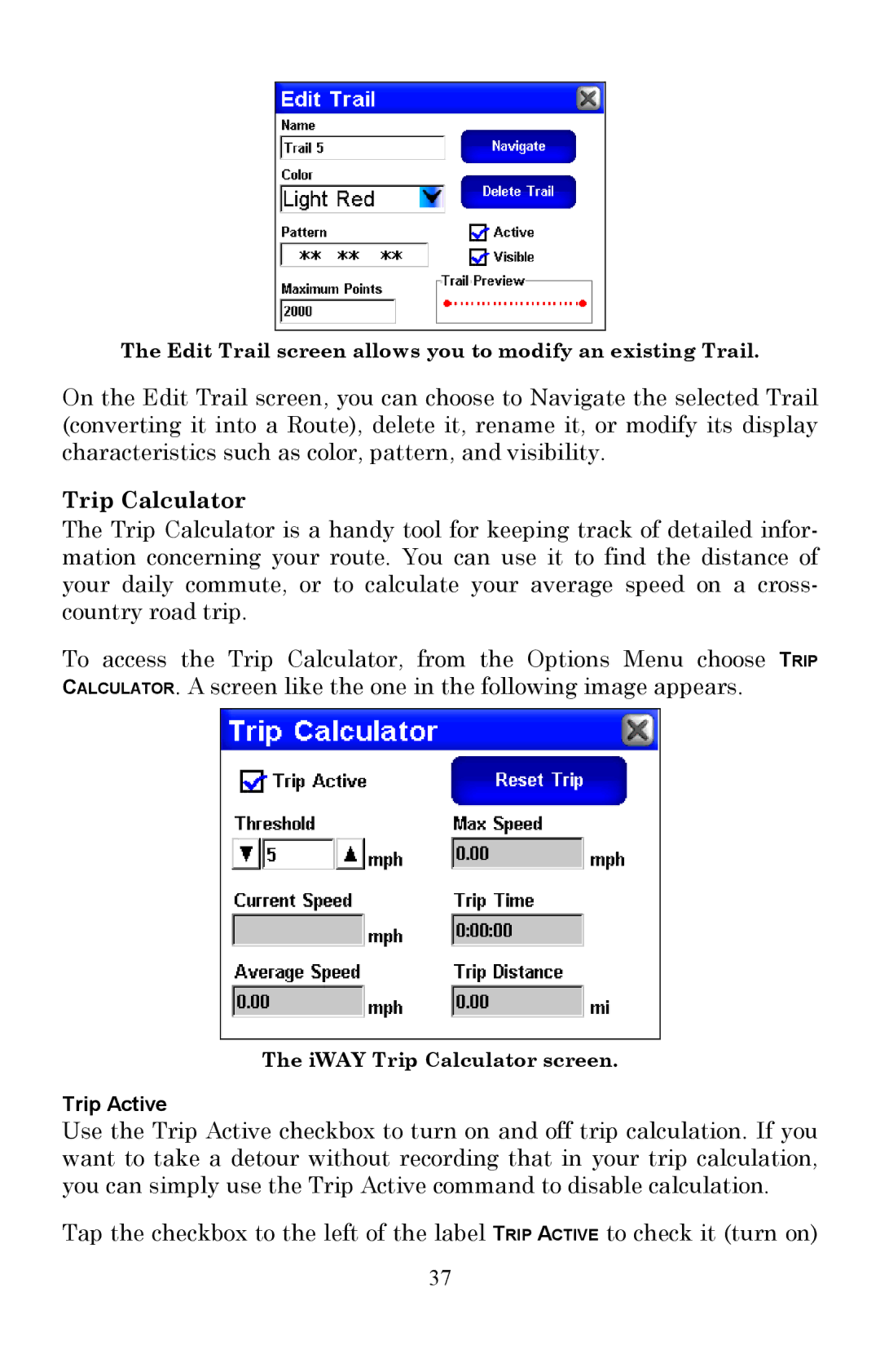 Lowrance electronic 350c manual Trip Calculator 