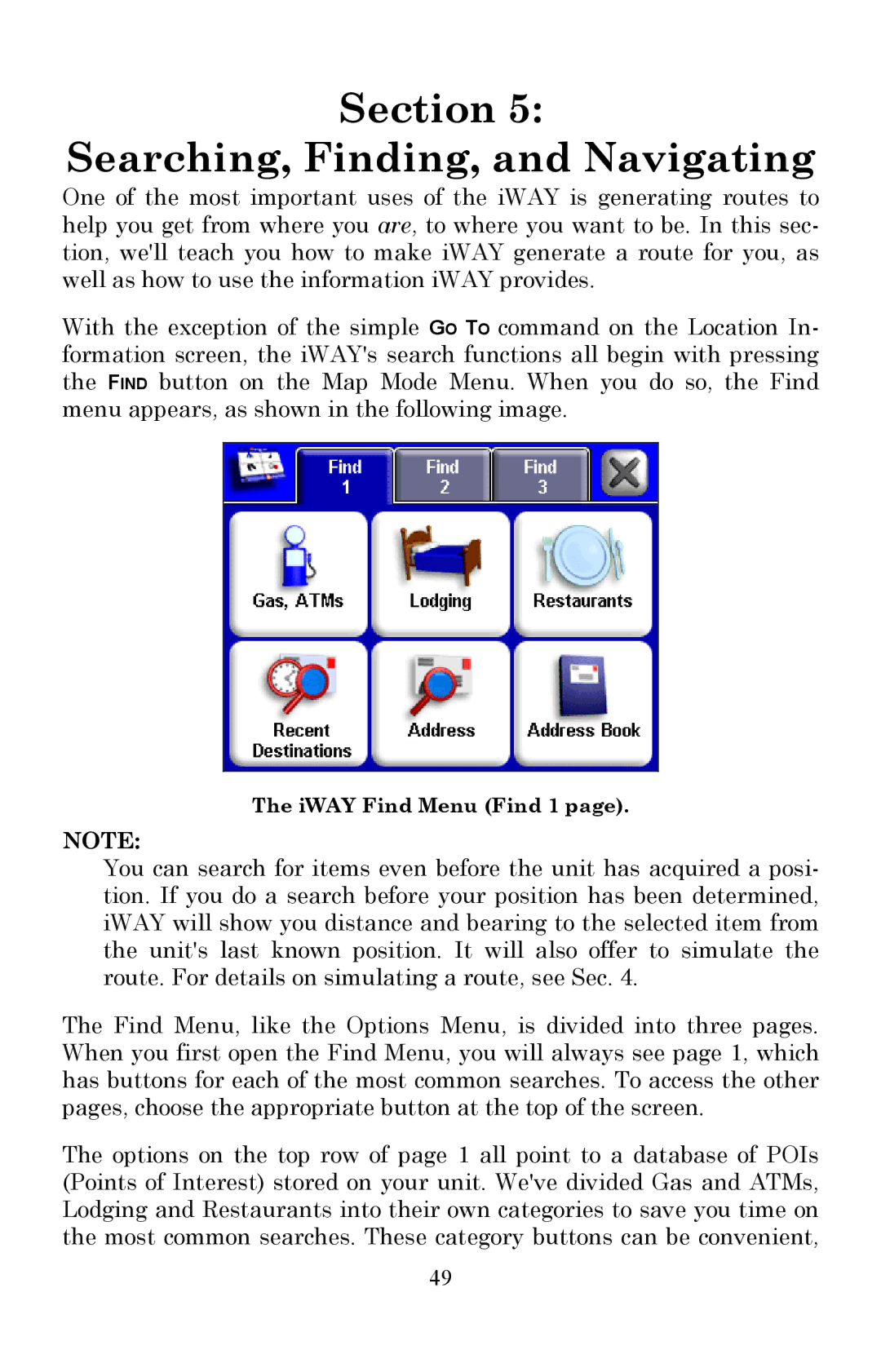 Lowrance electronic 350c manual Section Searching, Finding, and Navigating 