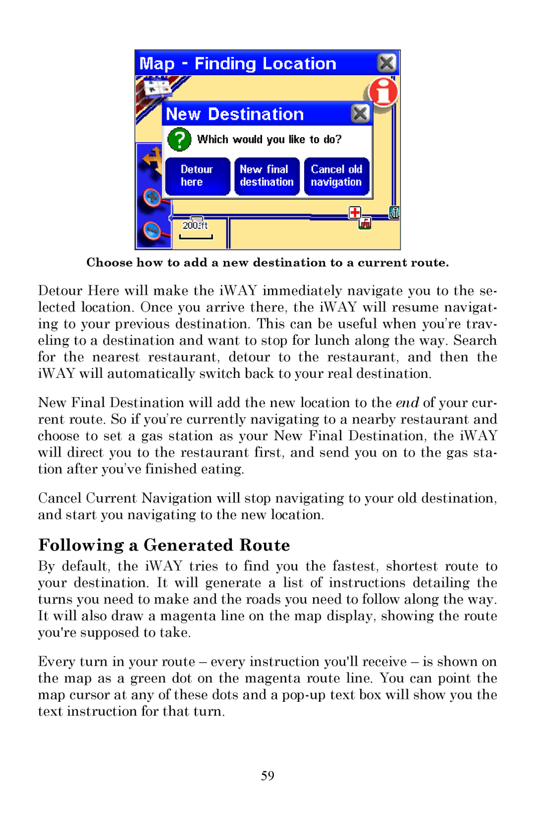 Lowrance electronic 350c manual Following a Generated Route 