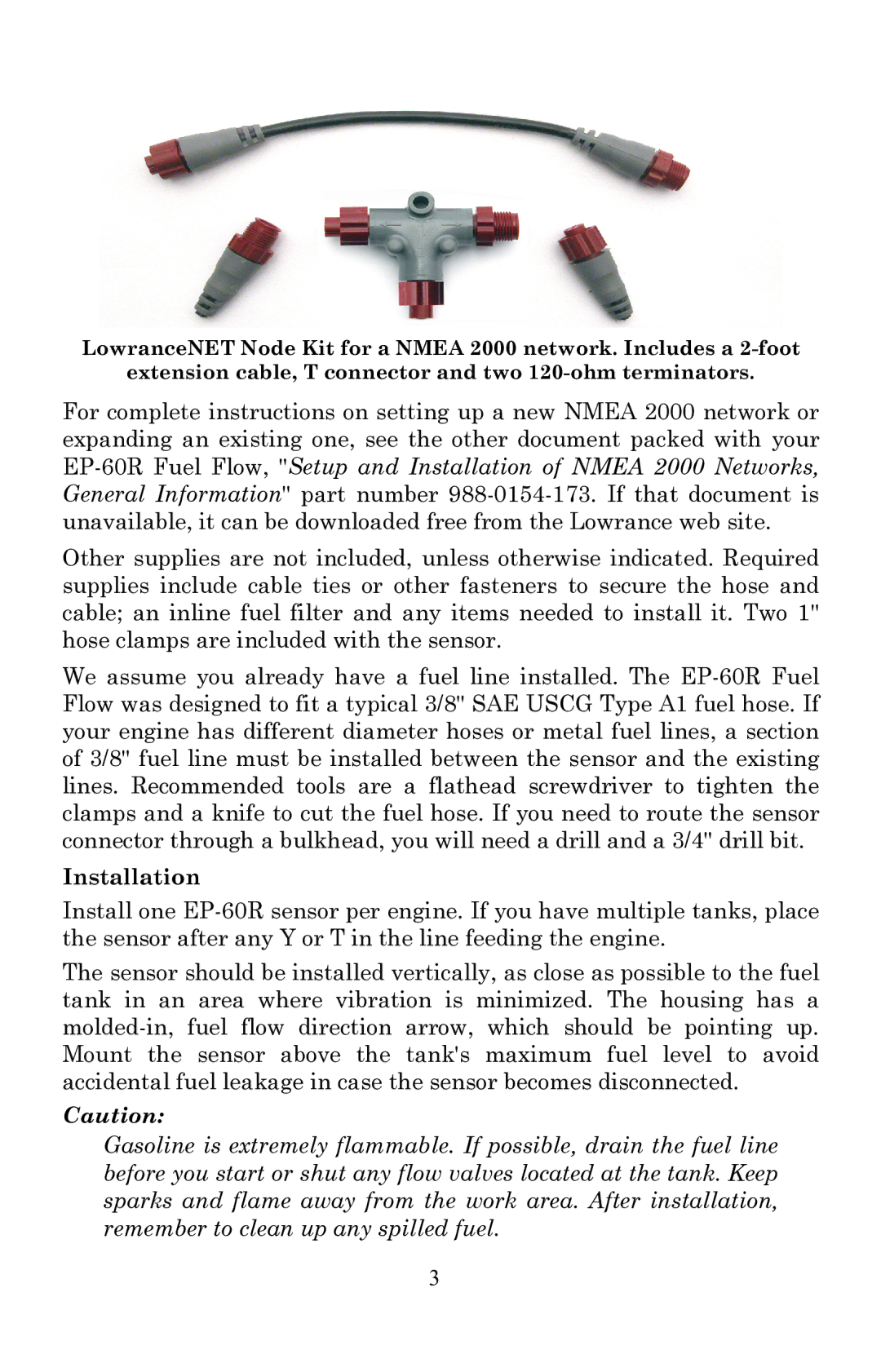 Lowrance electronic EP-60R installation instructions Installation 