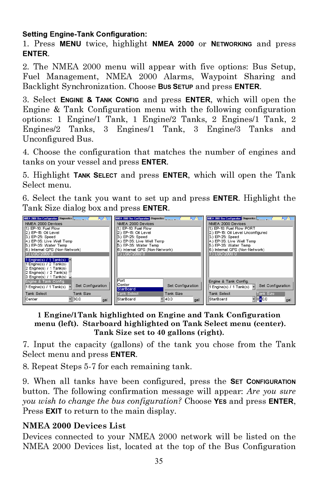 Lowrance electronic EP-60R installation instructions Nmea 2000 Devices List 