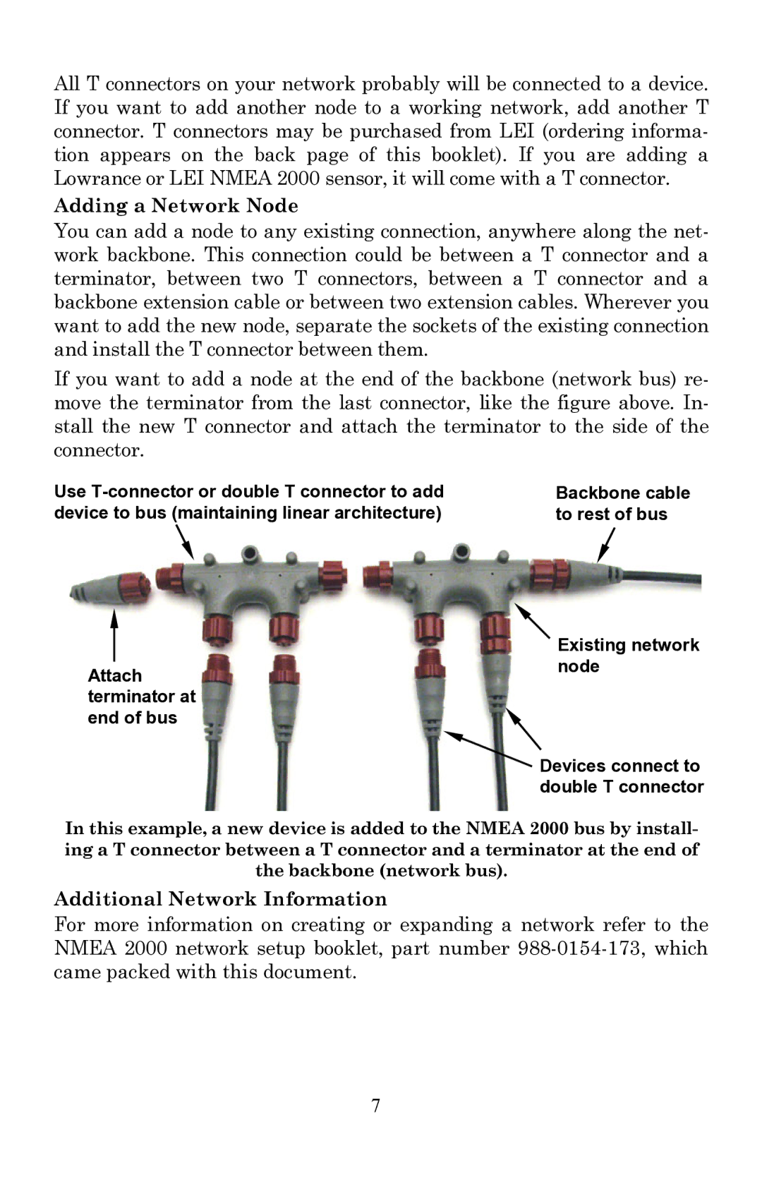 Lowrance electronic EP-80R TH installation instructions Adding a Network Node, Additional Network Information 