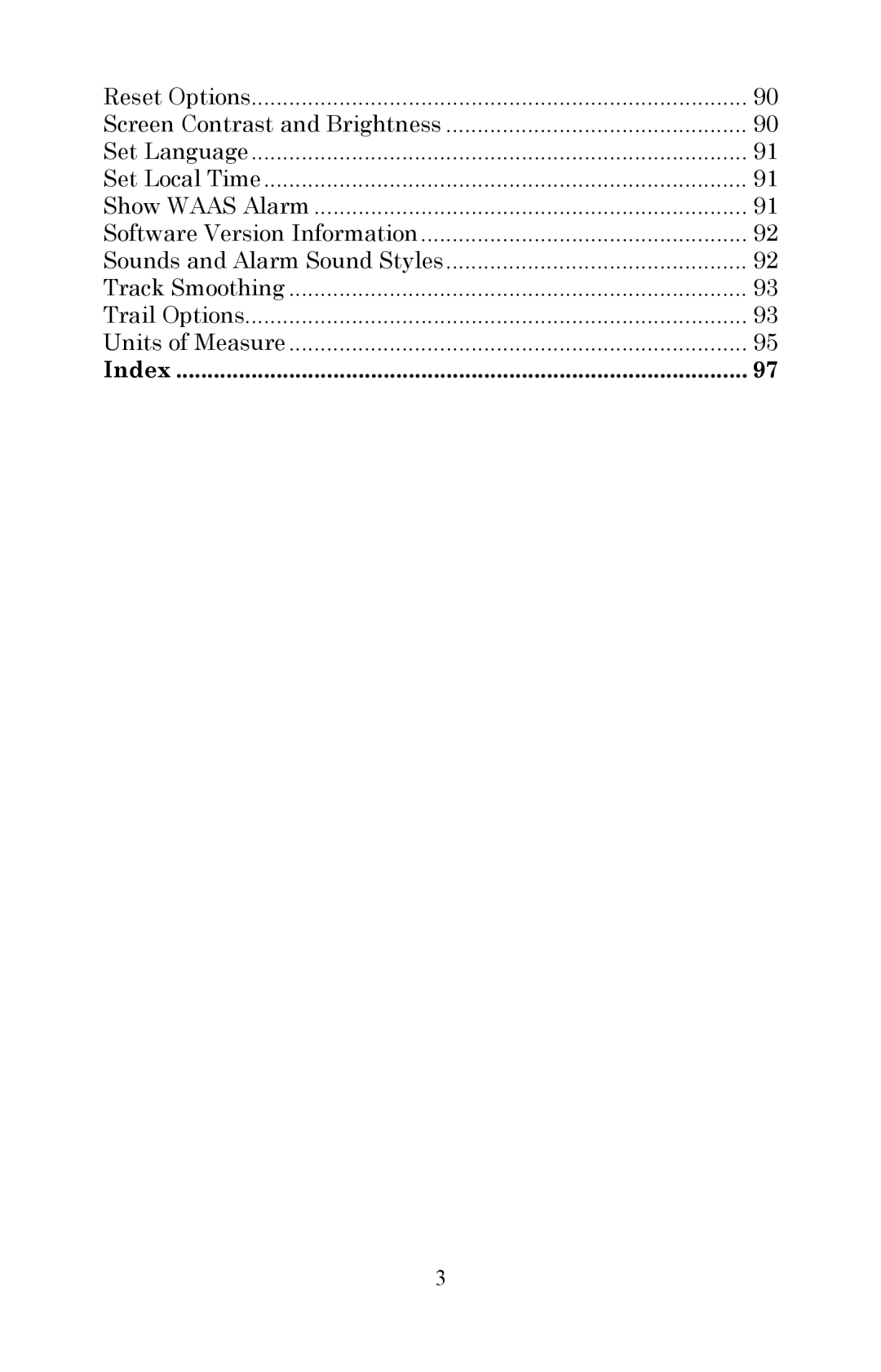 Lowrance electronic Fish Finder manual Index 