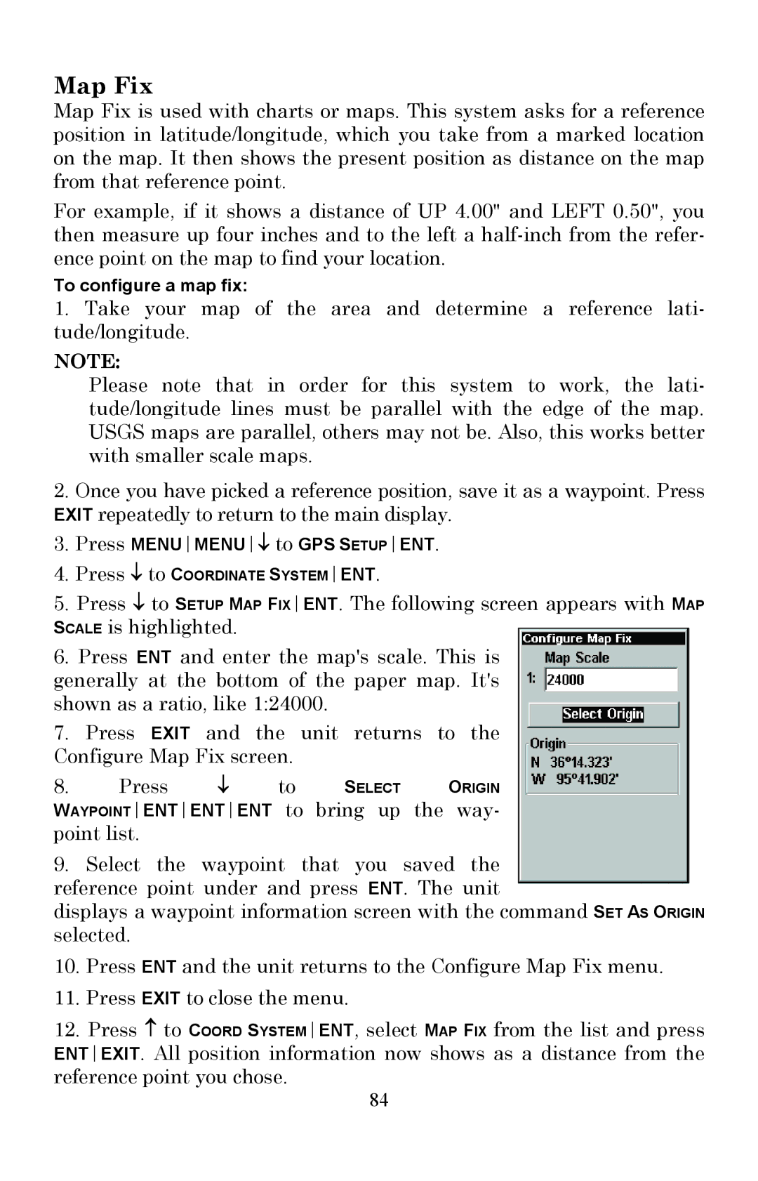 Lowrance electronic Fish Finder manual Map Fix 