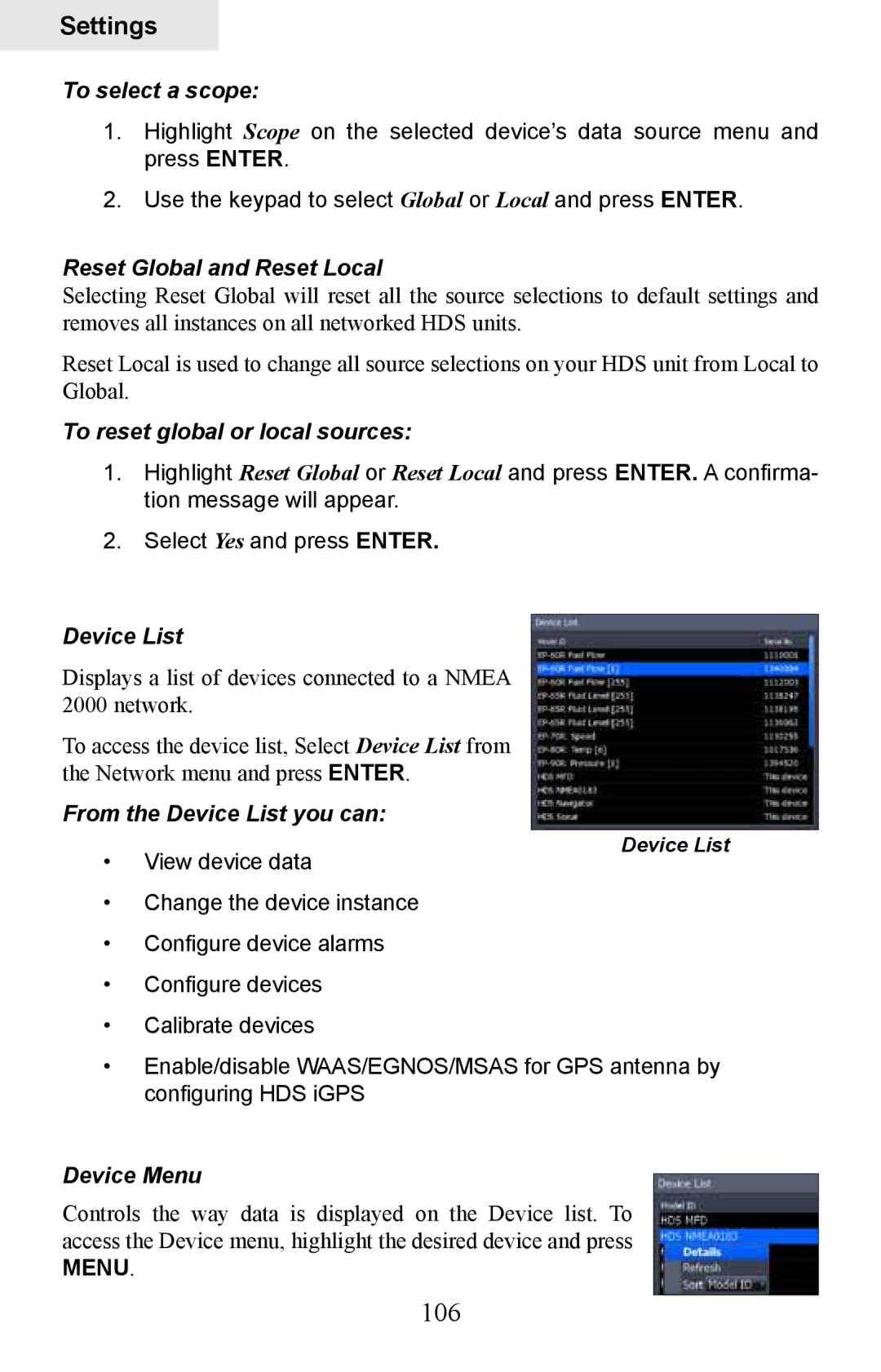 Lowrance electronic HDS-8M, HDS-10M operation manual 106 