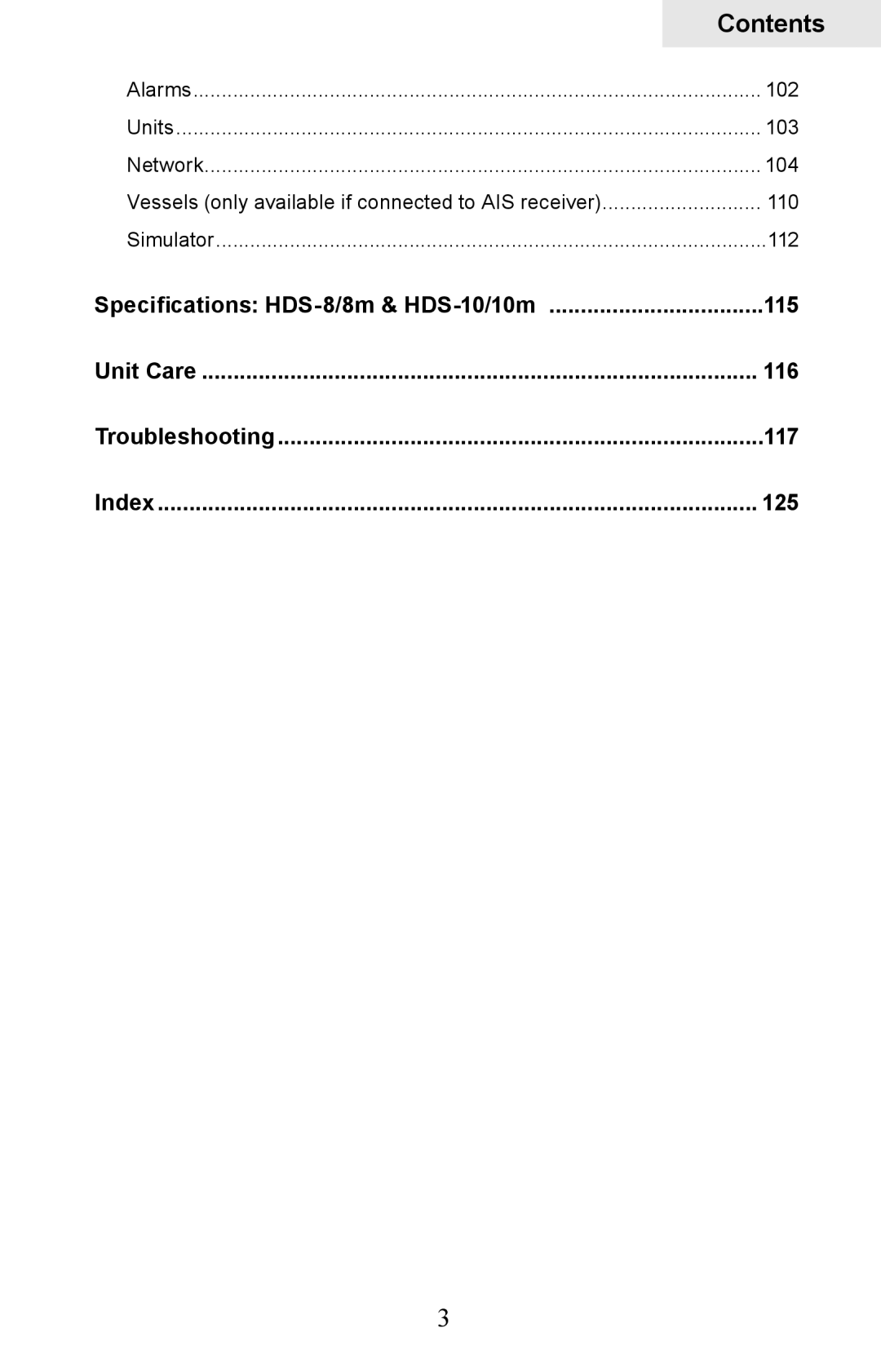 Lowrance electronic HDS-10M, HDS-8M operation manual 115 