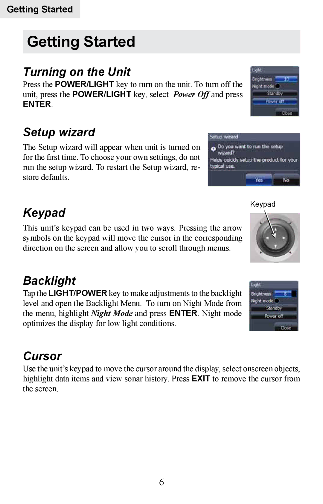 Lowrance electronic HDS-8M, HDS-10M operation manual Getting Started 