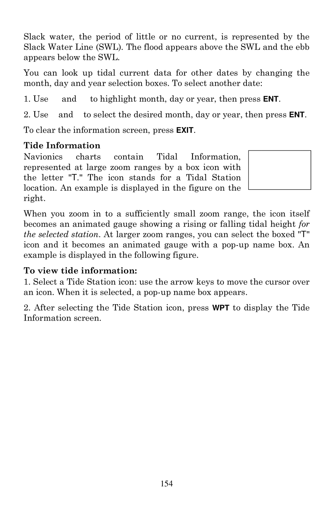 Lowrance electronic LCX-20C manual Tide Information, To view tide information 