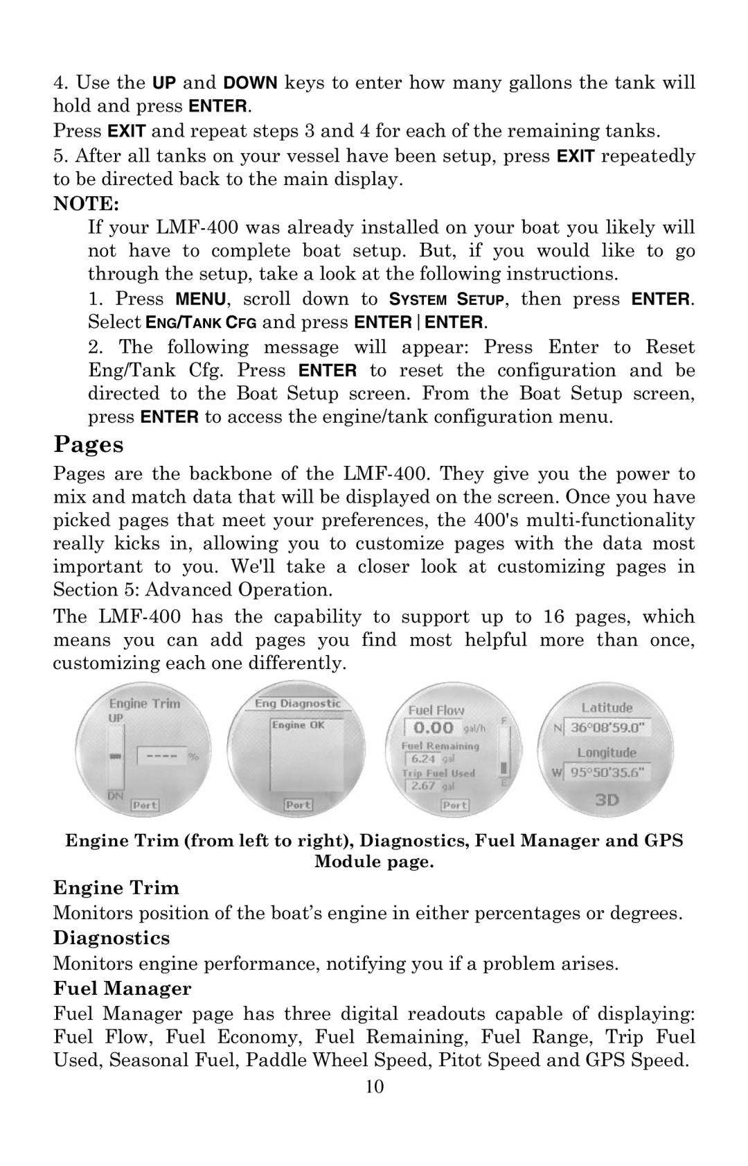 Lowrance electronic LMF-400 manual Pages 