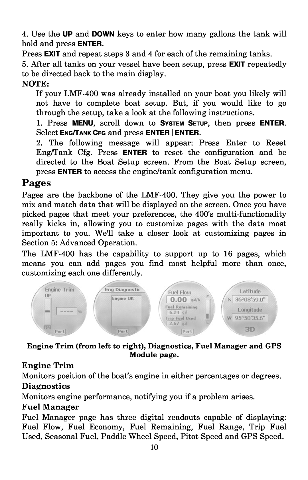 Lowrance electronic LMF-400 manual Pages 