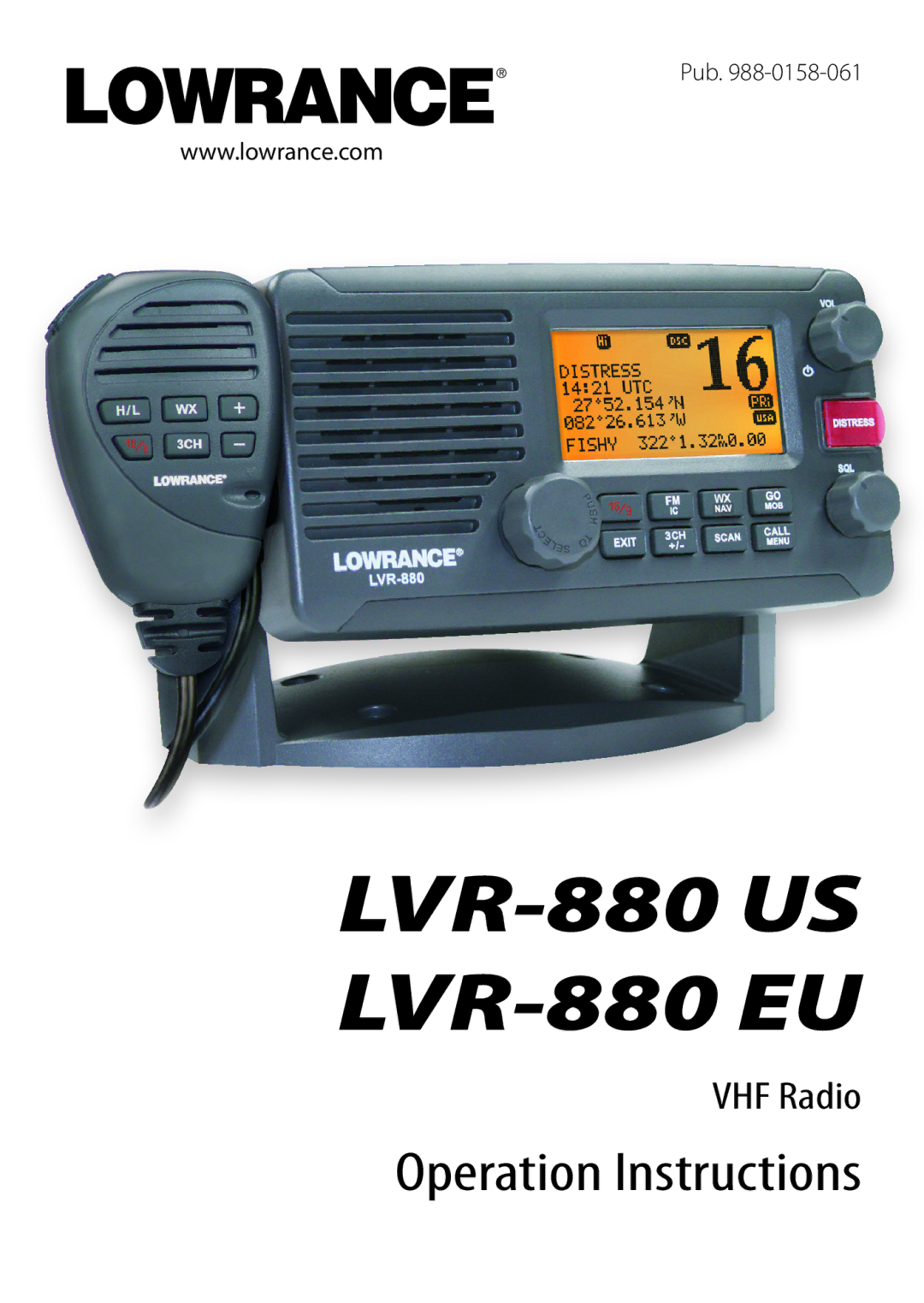 Lowrance electronic manual LVR-880 US LVR-880 EU 