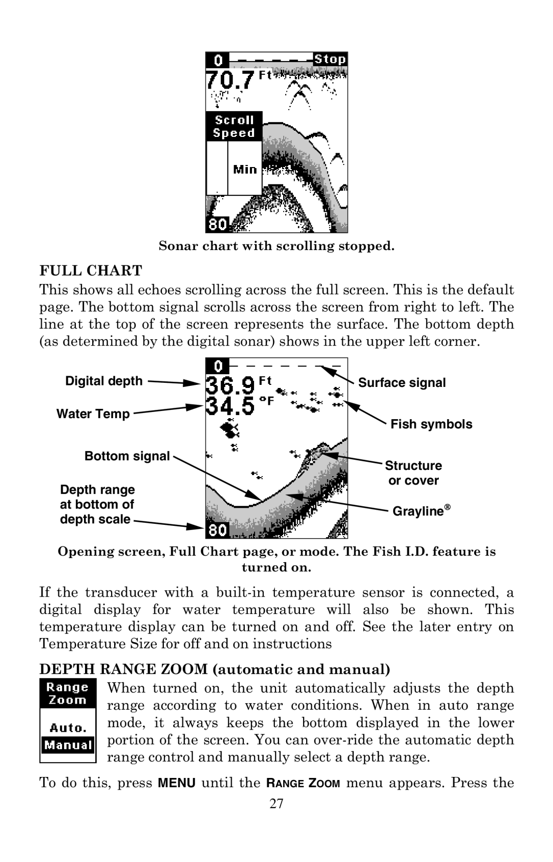 Lowrance electronic X47EX manual Full Chart 