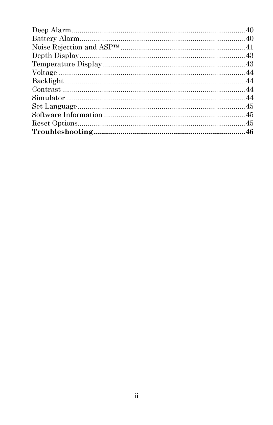 Lowrance electronic X50 DS manual Troubleshooting 