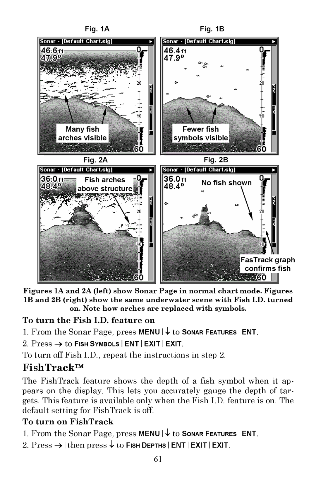 Lowrance electronic X510C, X515C DF manual To turn the Fish I.D. feature on, To turn on FishTrack 