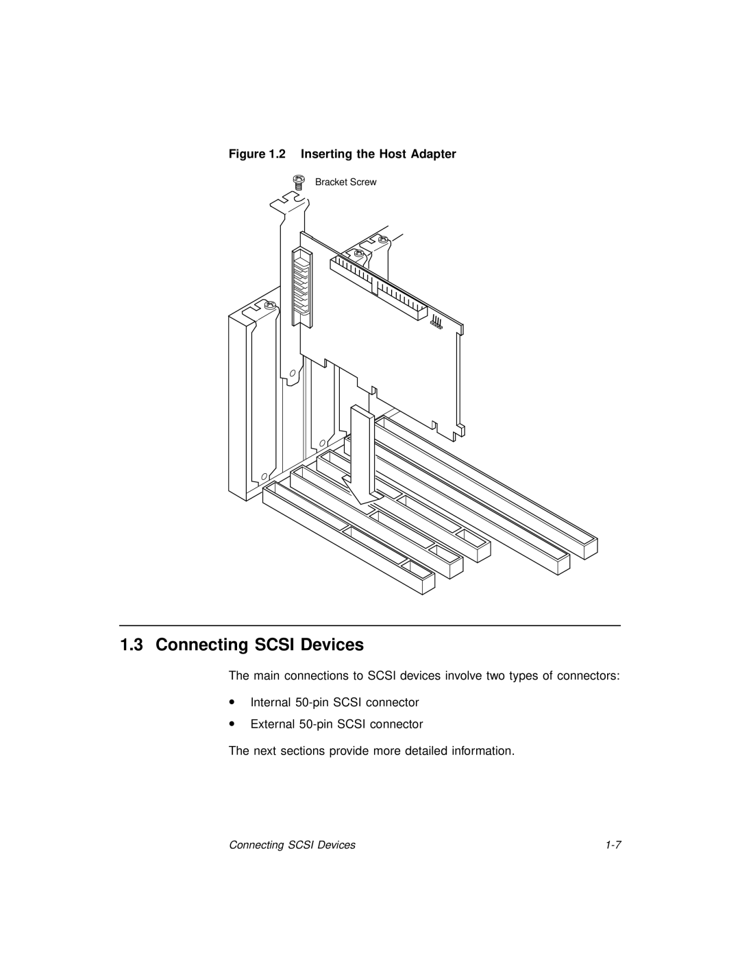 LSI 20860 manual Connecting Scsi Devices 