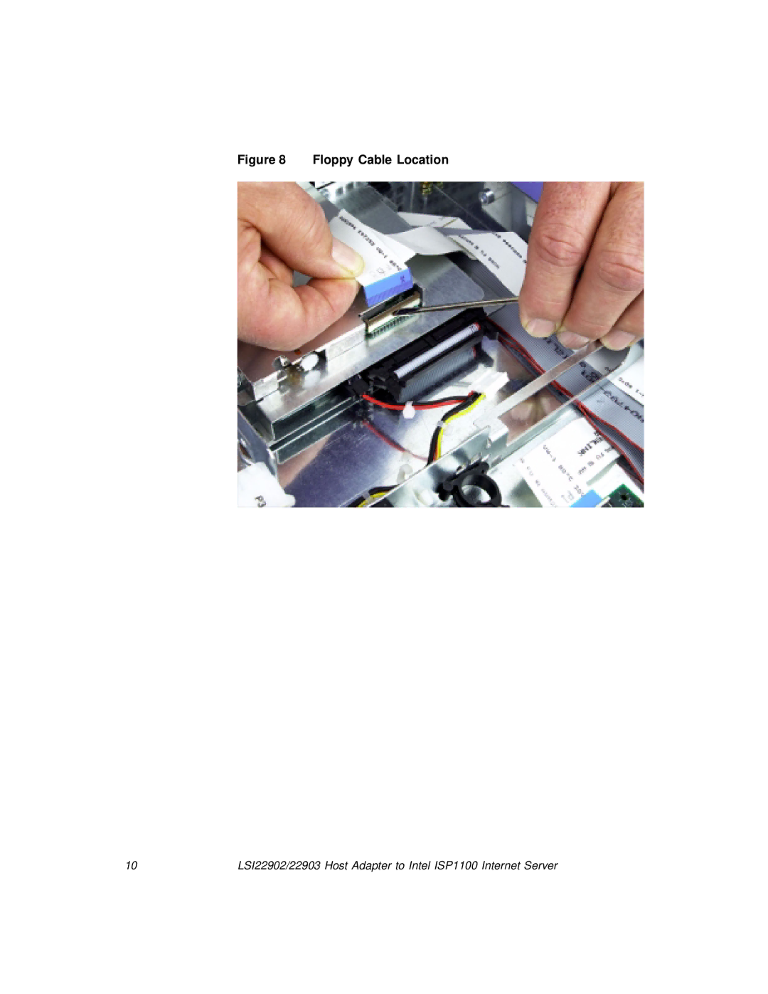 LSI 22903, 22902 manual Floppy Cable Location 