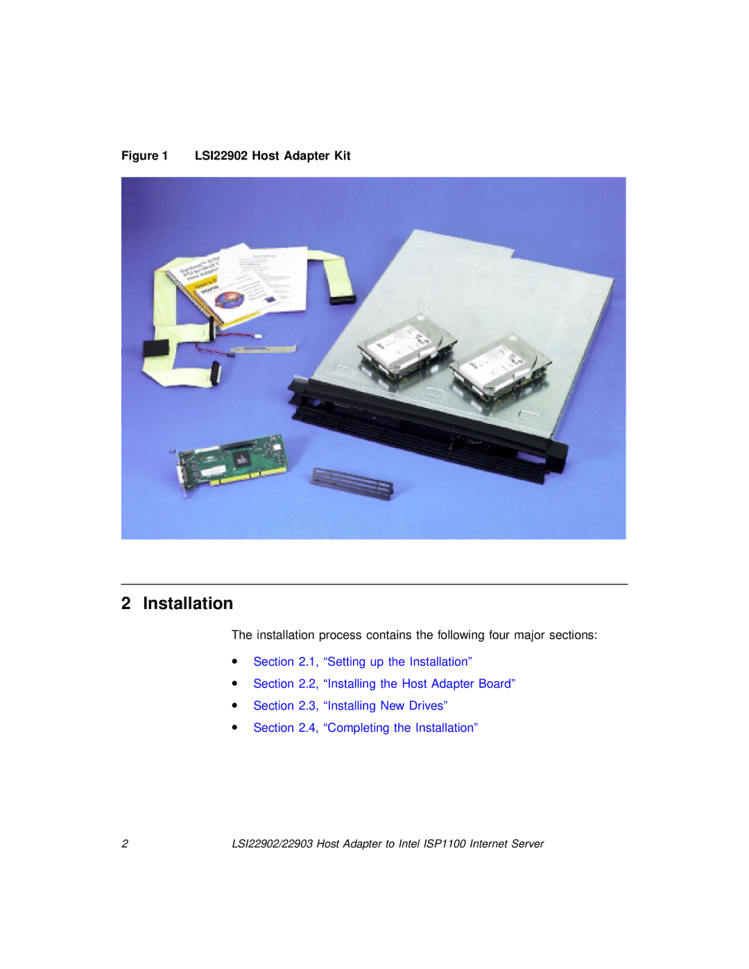 LSI 22903, 22902 manual Installation 