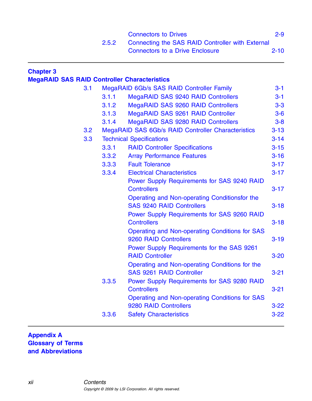 LSI 25083 manual Appendix a Glossary of Terms Abbreviations 