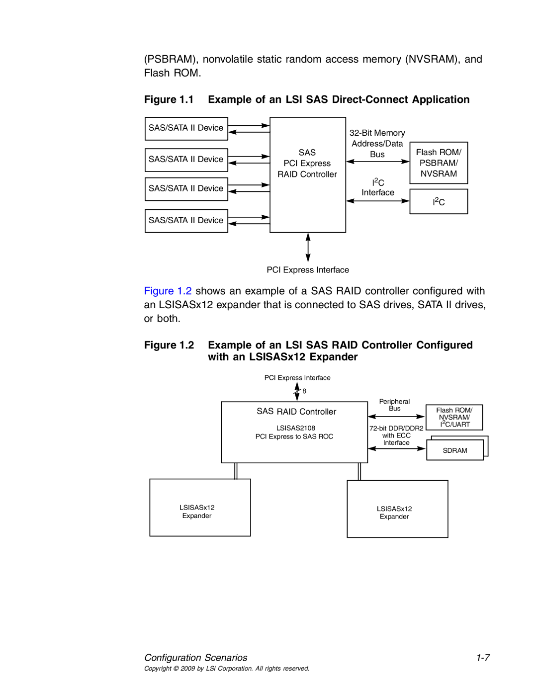 LSI 25083 manual Example of an LSI SAS Direct-Connect Application 