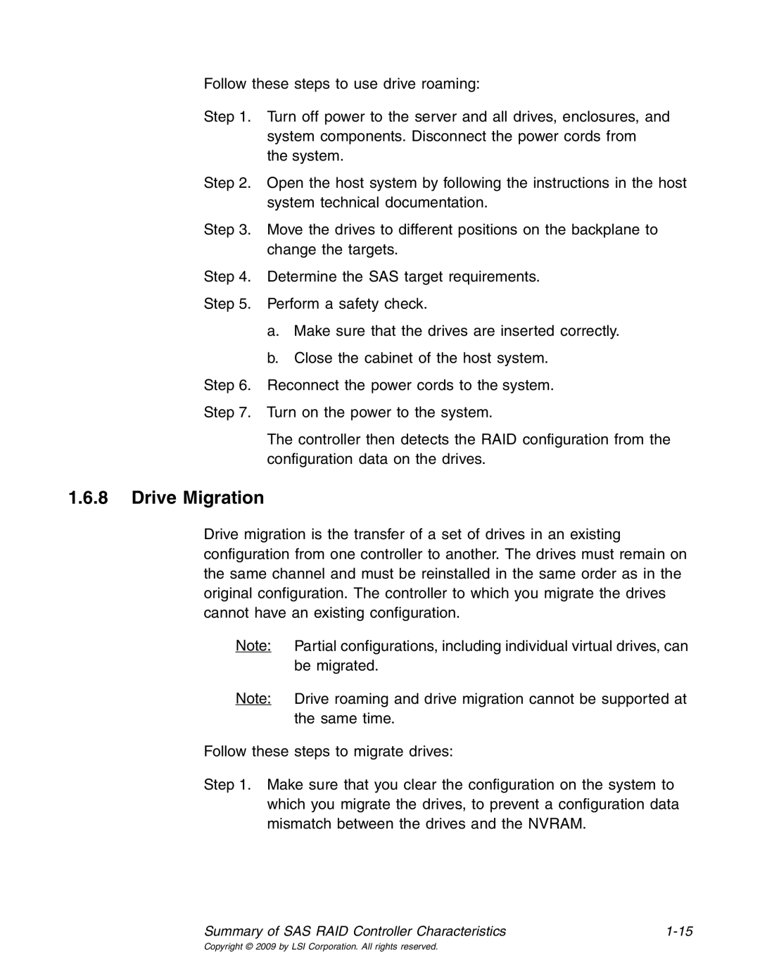 LSI 25083 manual Drive Migration 