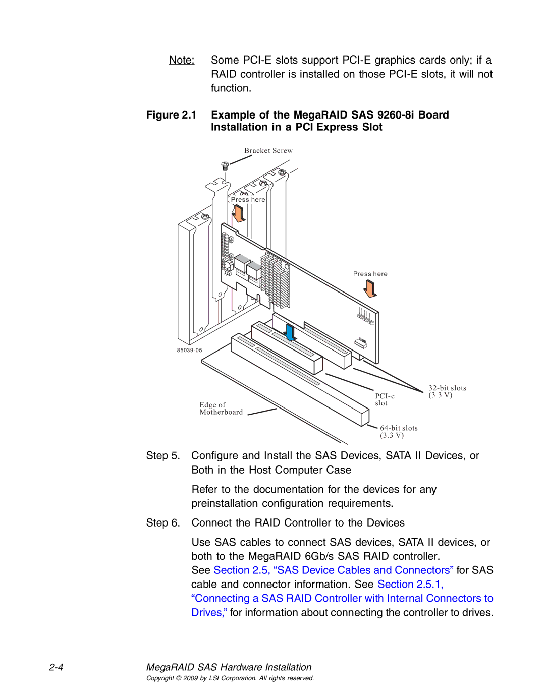 LSI 25083 manual Bracket Screw 