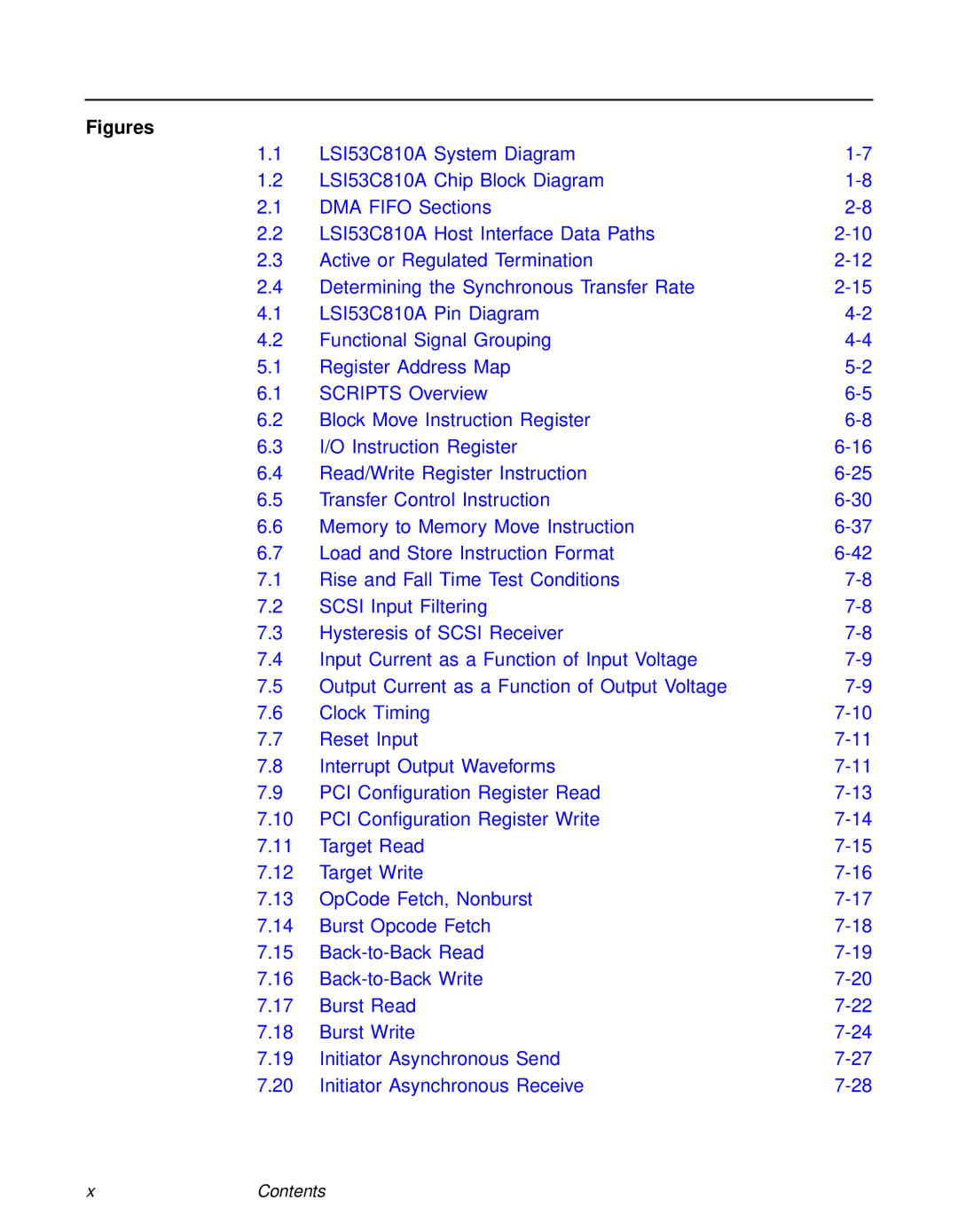 LSI 53C810A technical manual Figures 