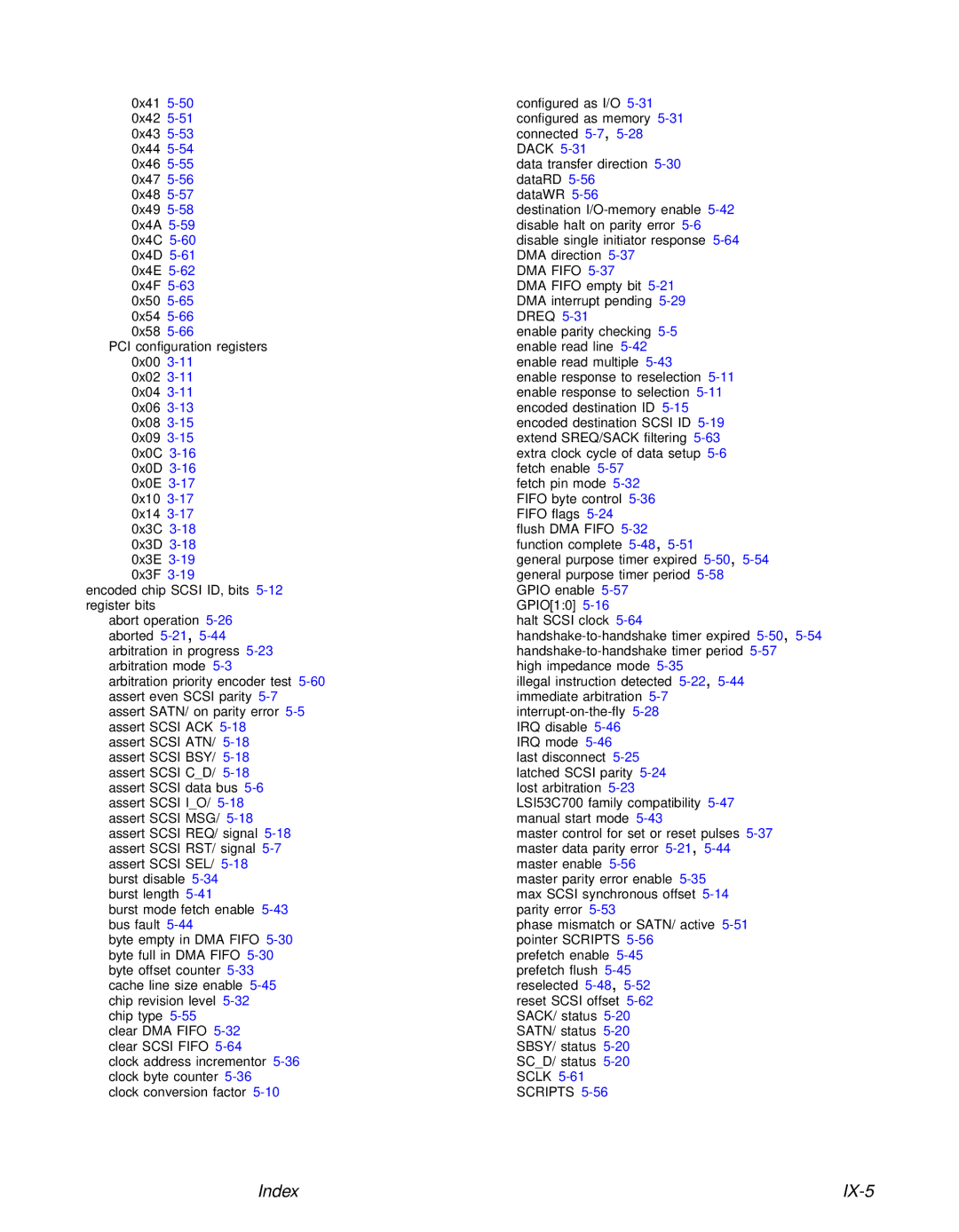 LSI 53C810A technical manual IX-5 