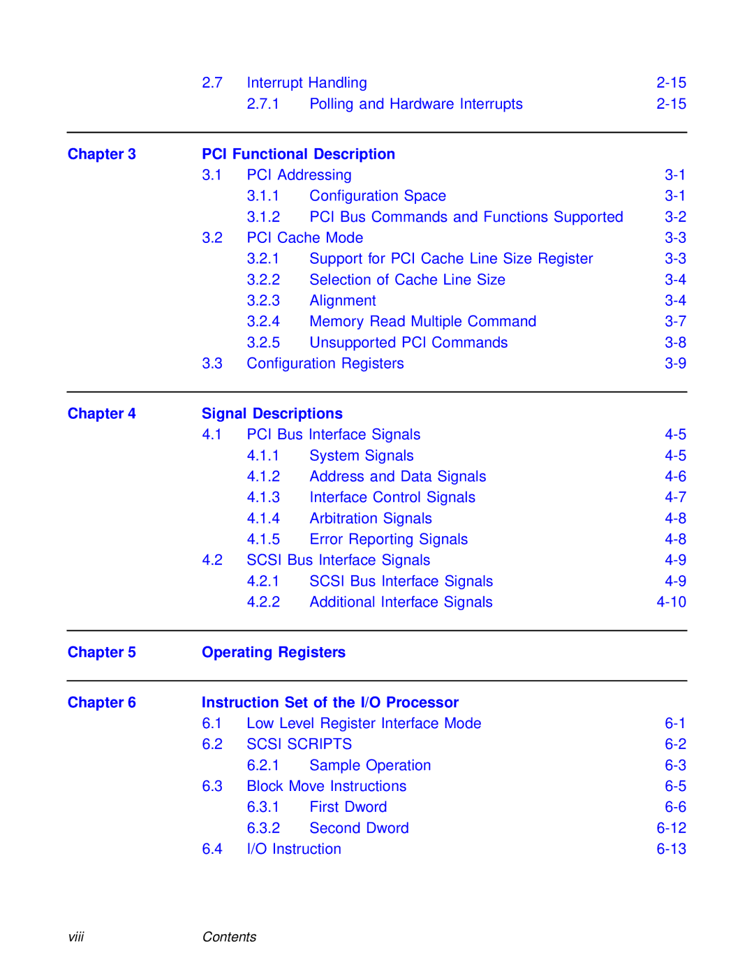 LSI 53C810A technical manual Chapter PCI Functional Description 