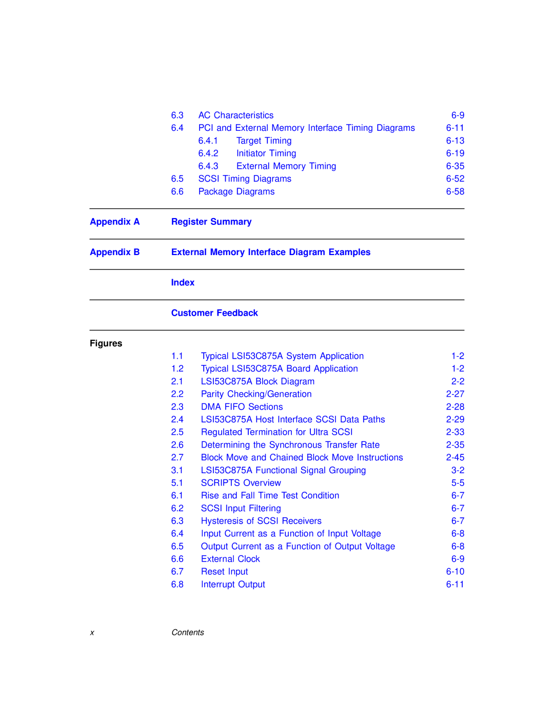 LSI 53C875A technical manual Figures 